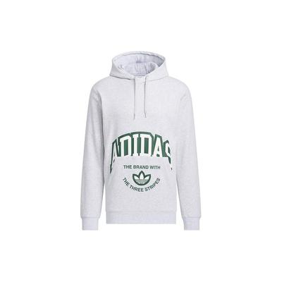 adidas Originální mikina s kapucí s potiskem loga Pánská mikina Šedá JE3481