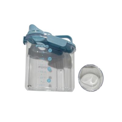 2000ml Plastic Portable Rice Bucket Moisture Proof Sealed Insect-proof Grain Oat Scale Food Tank Large Capacity