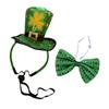 Patrick Day Costume Accessories Leprechaun Hat Headband Bowtie Patrick's Day Outfits for Men