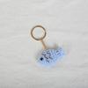 Wool Hook Knitted Fish Keychain Hand-Woven Key Ring Pendant Cute Small Creative Fish Hanging Bag Charm Decoration