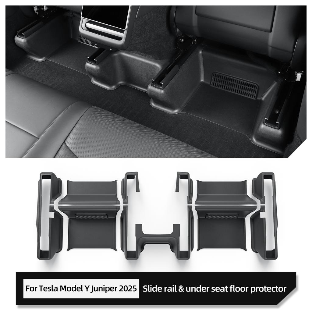 for Tesla Model Y Launch 2025 Juniper Car Under Seat Corner Anti-dirt Protective Pad Anti Kick Pad Accessories