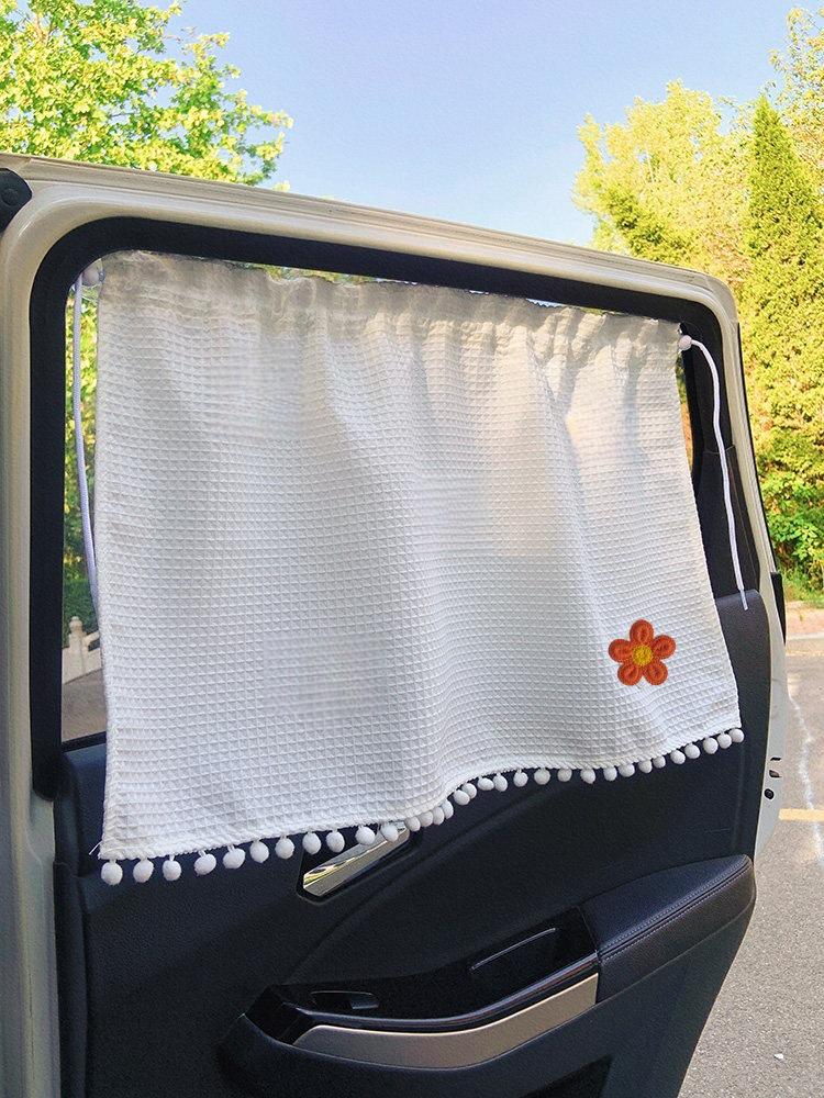 Tenda parasole Y con motivo a cialda e ventose per protezione dal calore interno