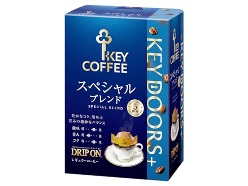 Key Coffee KEY DOORS+ Drip On Special Blend 5 Bags X 5 Boxes (25 Cups), Drip Coffee, Regular Coffee
