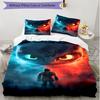 3pcs Duvet Cover Set (1*Duvet Cover + 2*Pillowcase, Without Core), How to Train Your Dragon Print Soft All‑Season Bedding Set, Home Bedroom Decor Gift