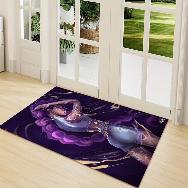 1Pc Fantasy Anime Character Carpet Rug Customizable Soft Washable Antislip Home Living Room Sofa Mats Personalized Rug 0917201