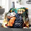 Naruto Blanket Comfortable Perfect for Office Chair Sofa Couch All-Season Use Playful Design Gifts For Family Or Friends