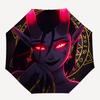Devil Girl Automagic Folding Umbrella with 8 Bone Iron Frame Perfect for Fans,Travelers,and Daily Use0152b