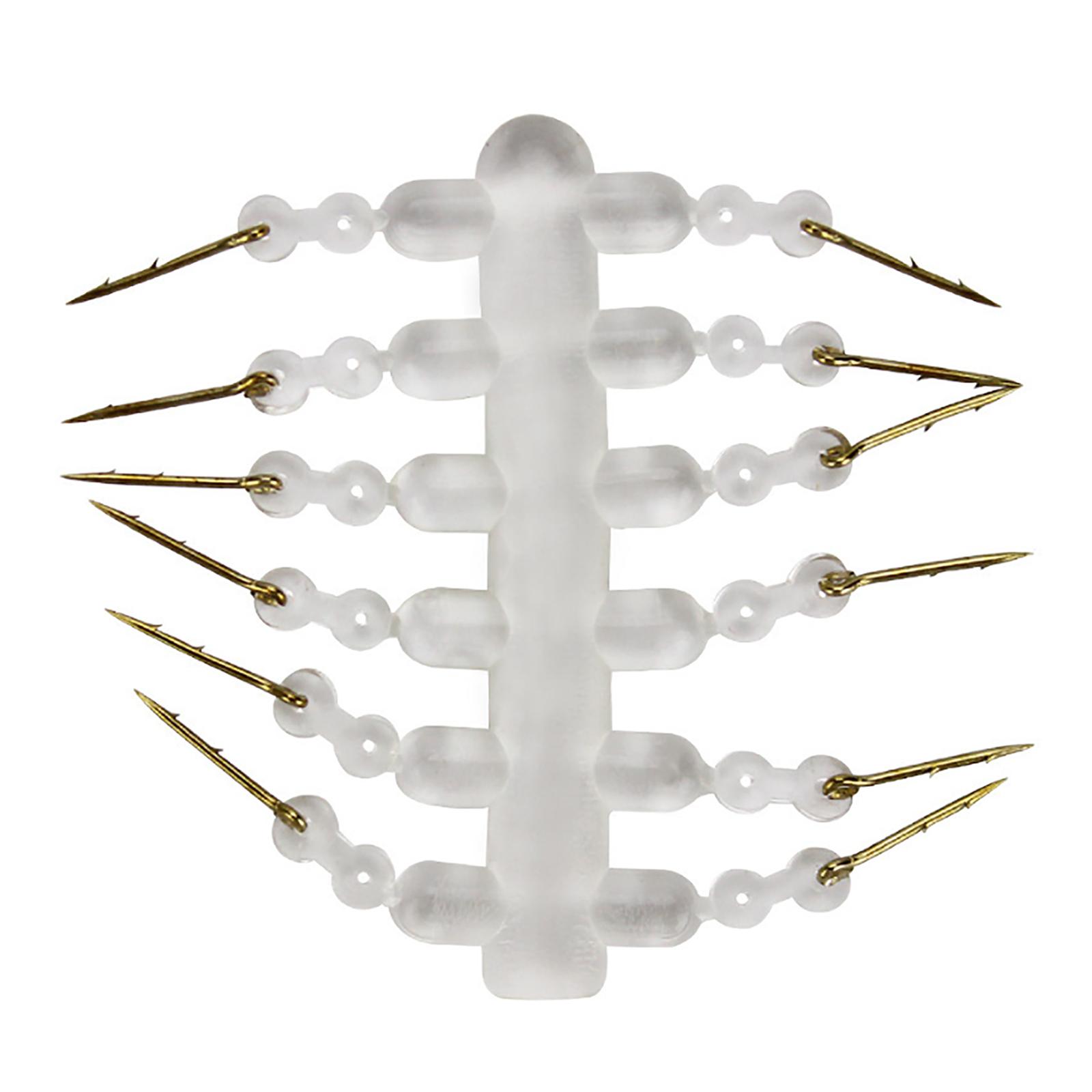 

12 шт. Карповая оснастка с кормушкой Металлический шип для карповой насадки с бородками и прозрачным кукурузным волосом Ronnie Rig Карповые рыболовные аксессуары 10MM