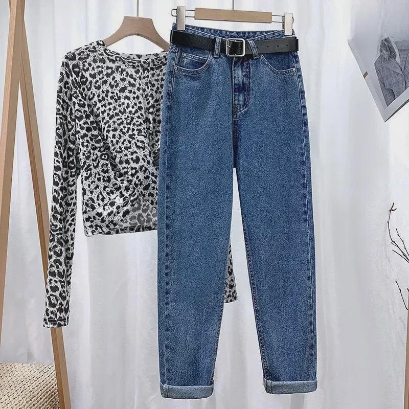 Women's Plush High-Waist Harem Pants - Thick, Large Size, Autumn/Winter 2025