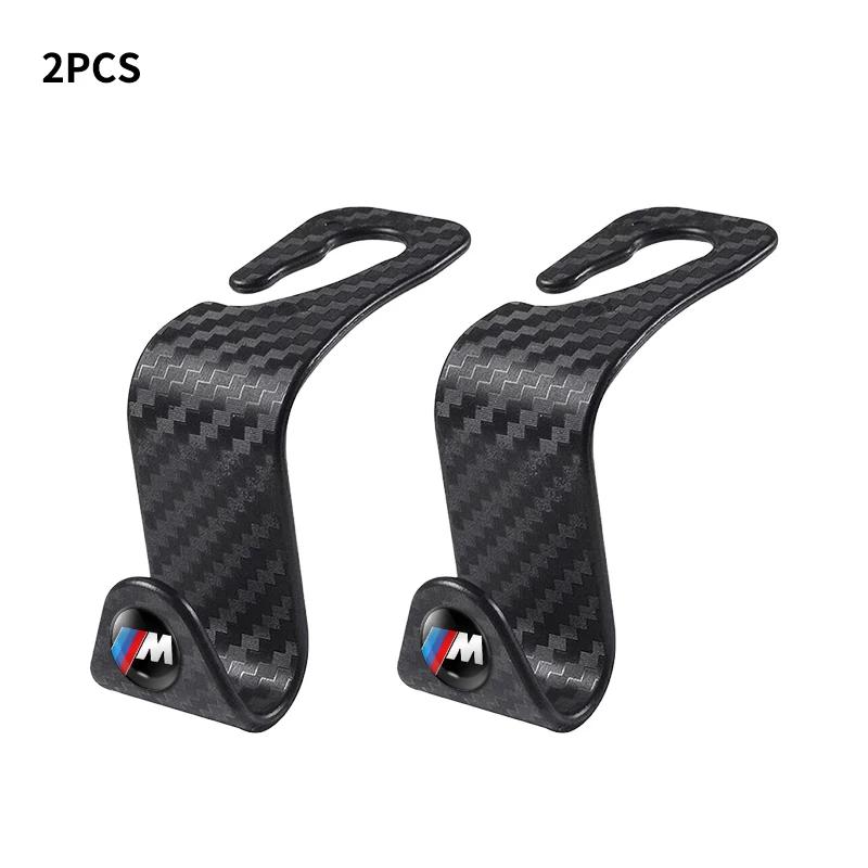 4pcs Carbon Fibre Car Rear Seat Hook Hanger Storage Organizer Hooks for BMW E46 E85 E60 F10 E39 F30 E36 F20 E87 E90 E70 X3 X5