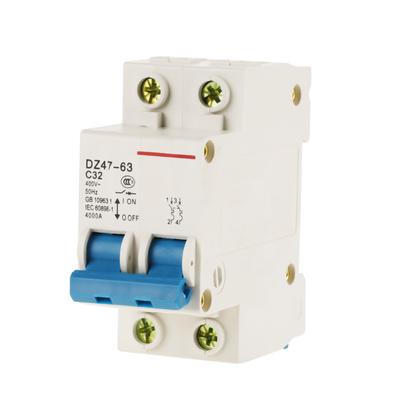 Miniature 2P 32A 400V Circuit Breaker for Lighting Distribution System