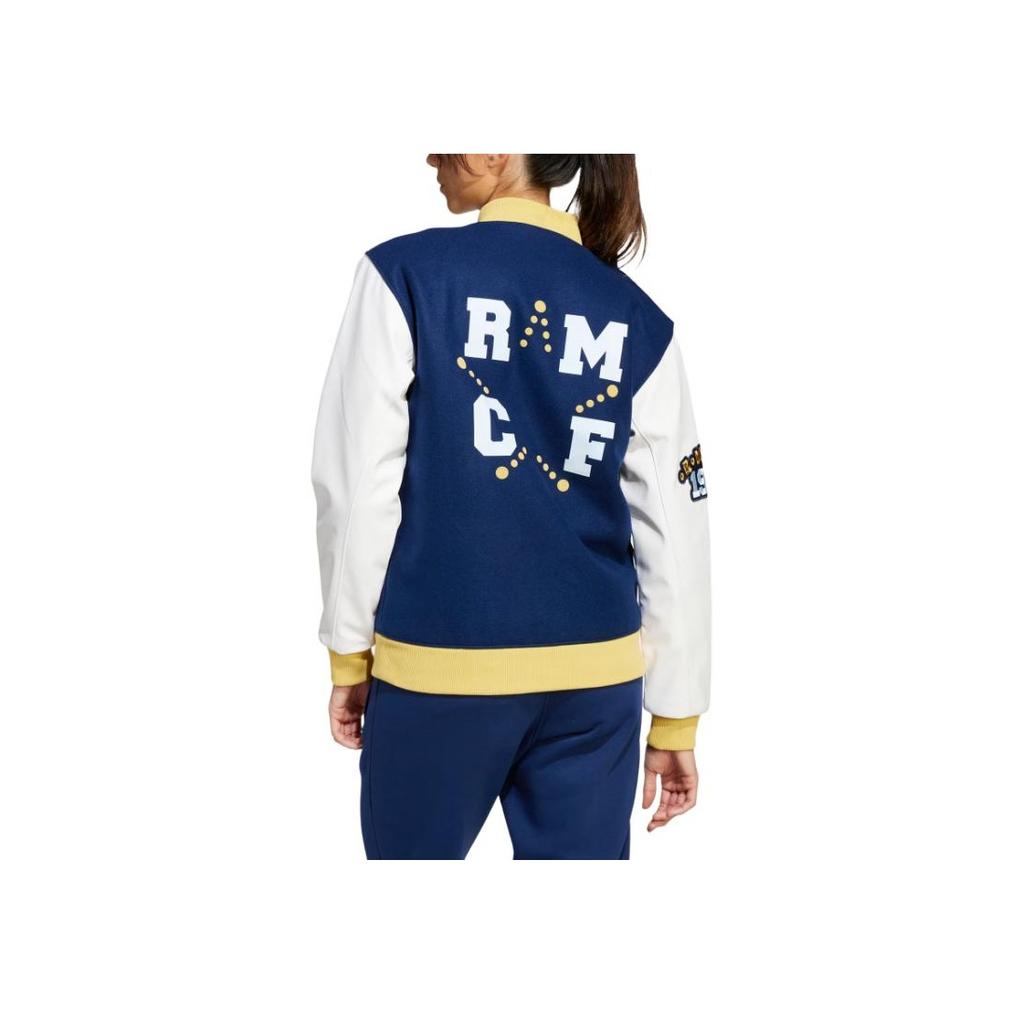 adidas Originals Vrct FW24 Real Madrid Fashion Comfortable Casual Long Sleeve Jacket Unisex Jacket Navy-Blue JF2589