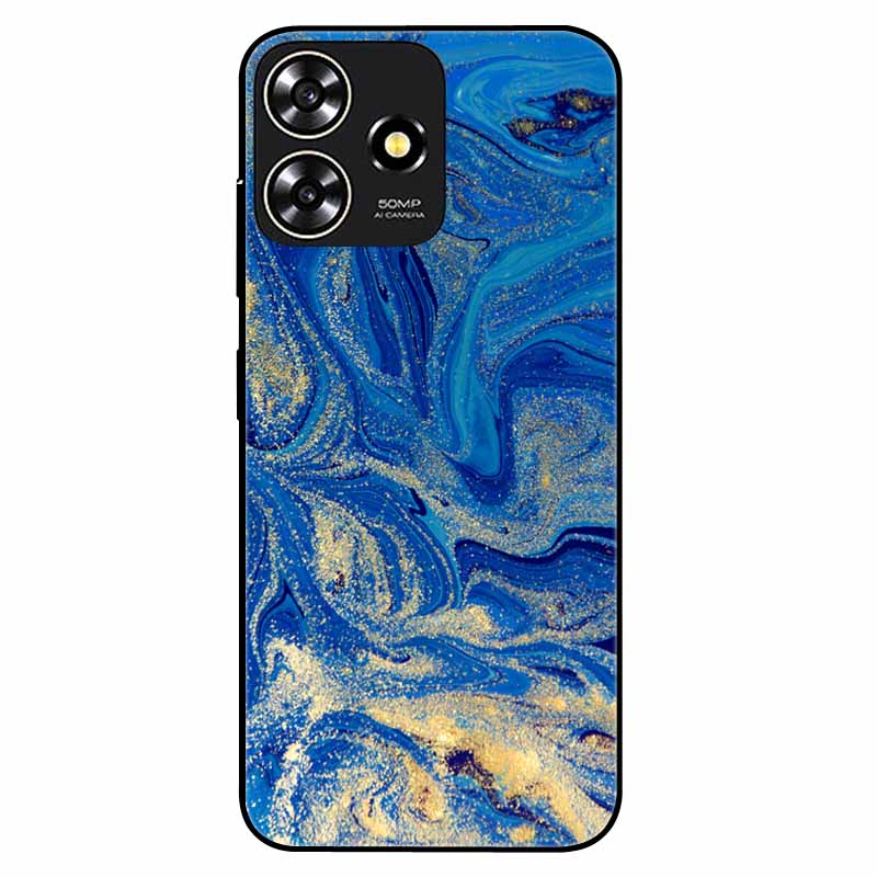 For ZTE Blade A73 4G Case 6.6'' Para Silicone Soft Cool Print Marble Phone Cover for ZTE BladeA73 A 73 4G Shockproof TPU Bags
