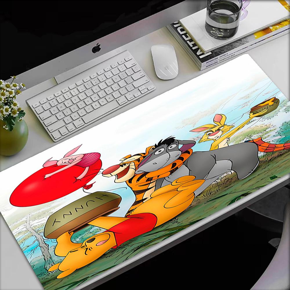 Winnie Theme Mouse Pad, Non Slip Rubber Base, Multifunctional Office & Home Decor, Perfect for Workspace Personalization.