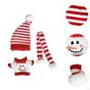 Plush Doll Pullover Top Dress Up Christmas Snowman Outfit Keychain Clothes Set for 6.69''