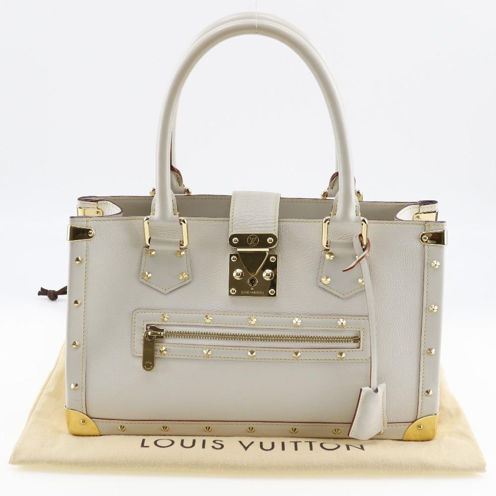 Louis Vuitton Fabreau Handbag M91815 Suhali Line Bron Goatskin Women Used