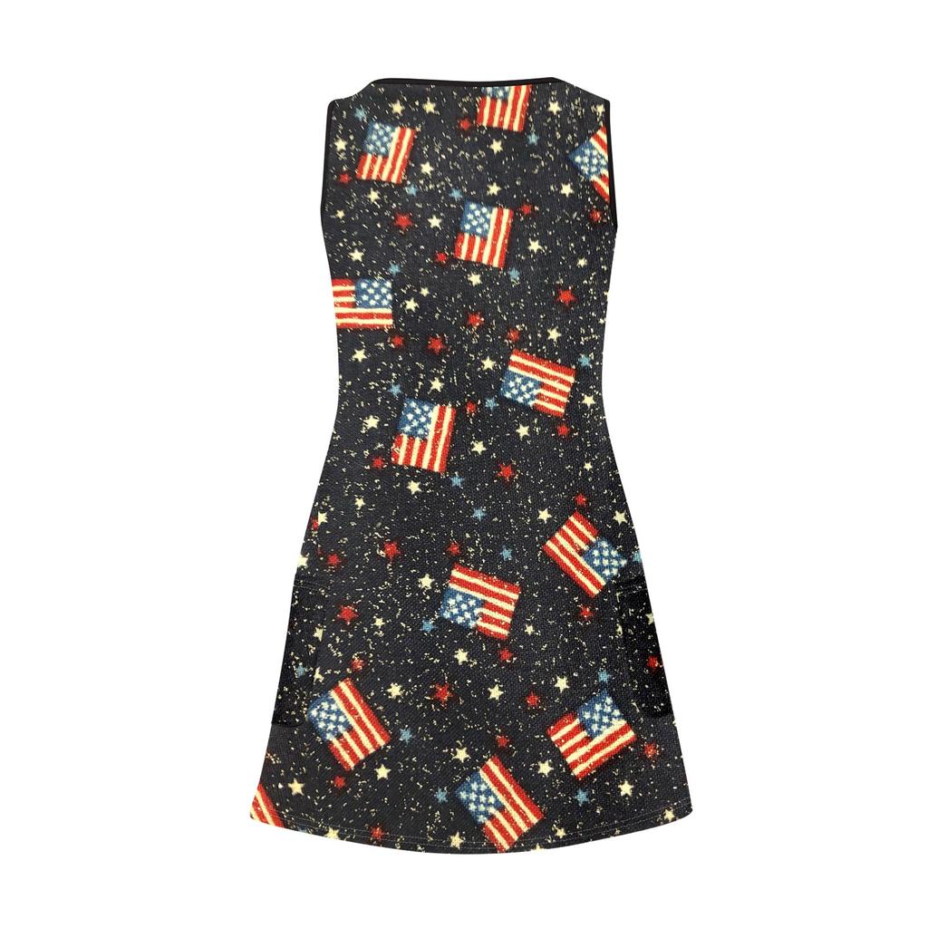 Women's Casual Sundress With Pockets Summer Boho Beach Dress Floral Blouses For Women T-Shirts Dress V Neck Loose Tank Dresses