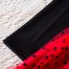 Girls Fashion Cute Long Sleeve Flying Sleeve Dot Mesh Princess Dresses Dresses