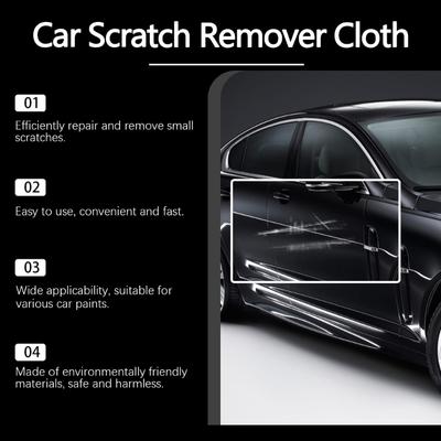 Auto Kratzerentferner Auto Kratzer Reinigungstuch Set, Doppelseitiger Reiniger für Reinigung und Politur Wartungswerkzeug