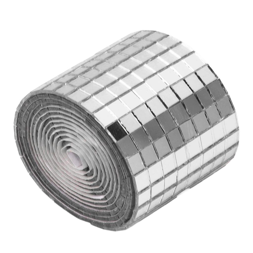 1600Pcs Self Adhesive Mirror Mosaic Sheet Adhesive Mosaic Square Glass Tile Sticker for Home