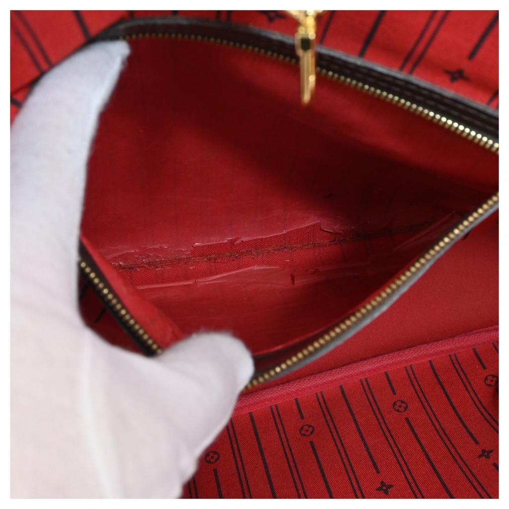 Auth Louis Vuitton Damier Neverfull MM Tote Bag Lv9980zb