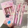 Cute Kawaii Cartoon Gel Pen Set Non-slip Grip Smooth Writing for Students Exam Note Taking Classroom Supplies