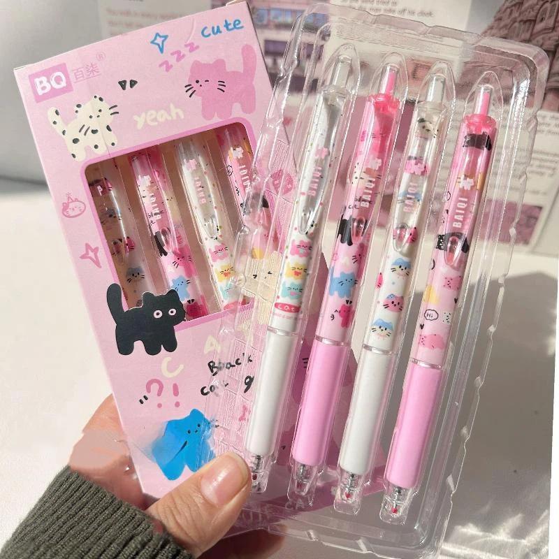 Cute Kawaii Cartoon Gel Pen Set Non-slip Grip Smooth Writing for Students Exam Note Taking Classroom Supplies