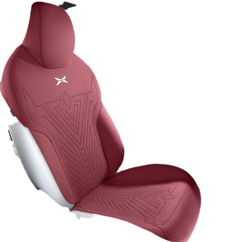 XPeng P7 Suede Car Seat Cover: Four-Season, Semi-Enclosed, Breathable Saddle Pad.
