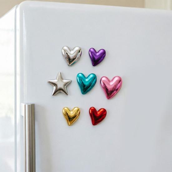 10Pcs Vintage Love Heart Refrigerator Magnet Star Shape Decorative Fridge Magnet Memo Notes Photo Holder for Home Kitchen Office