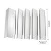 5 Piezas Placas de Calor para Parrilla Acero Inoxidable Placa de Calor de Repuesto para Parrilla DGH474CRP Piezas de Reparación 70-02-412 Placas de Calor