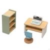Wooden Dollhouse Furniture Set Children Toy Realistic Mini Scenery Pretend Toys
