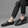 Fashion Flat Casual Men's Shoes Classic Minimalist Design Daily Office Leisure and Party Black and White Versatile Shoes Slip On