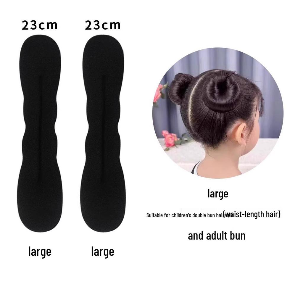 Kids' Hair Bun Maker - Fluffy Flower Bud Clip for Easy Double Bun Hairstyles