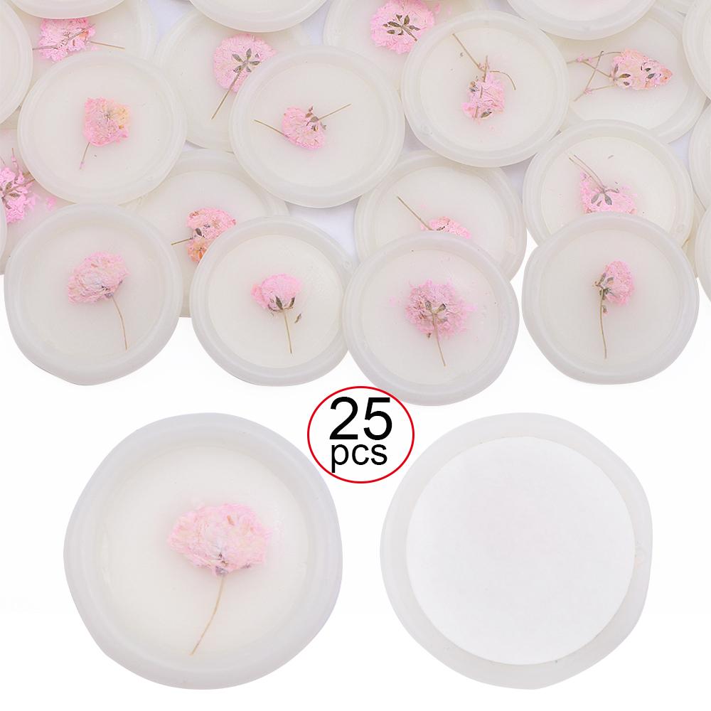 25 Pcs Self Adhesive Wax Seal Stamp Stickers for Wedding Envelopes Dry Floral Wax Seal Sticks Wedding Wax Seal Sticker Backing