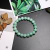 Fine Aaa Natural Burmese Green Jade Round Beads Bracelets Women Stone Jewelry Gemstone Souvenir Gift Idea Handmade Strand BraceletsFashion Wrist