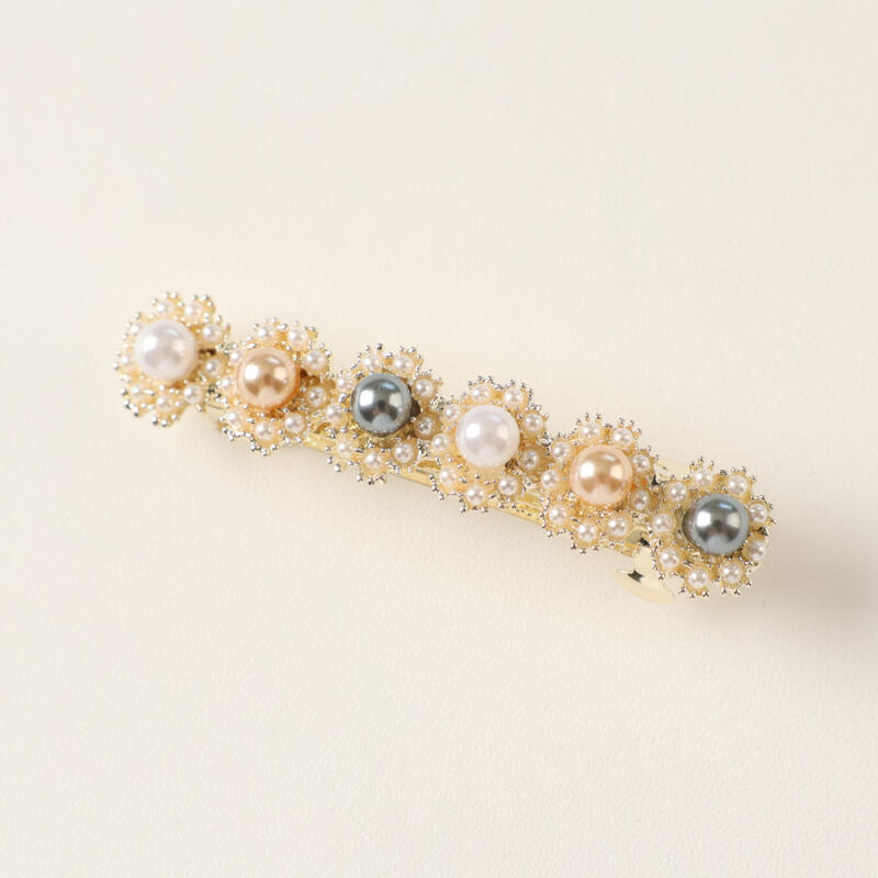 Lerouen Antique Mood Flower Pearl Automatic Pin A270