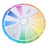 Paper Card Color Mixing Wheel Ink Round Central Circle Rotates Tattoo Nail