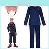 Costume Cosplay Autentico di Jujutsu Kaisen Yuji Itadori per Uomo e Donna con Parrucca