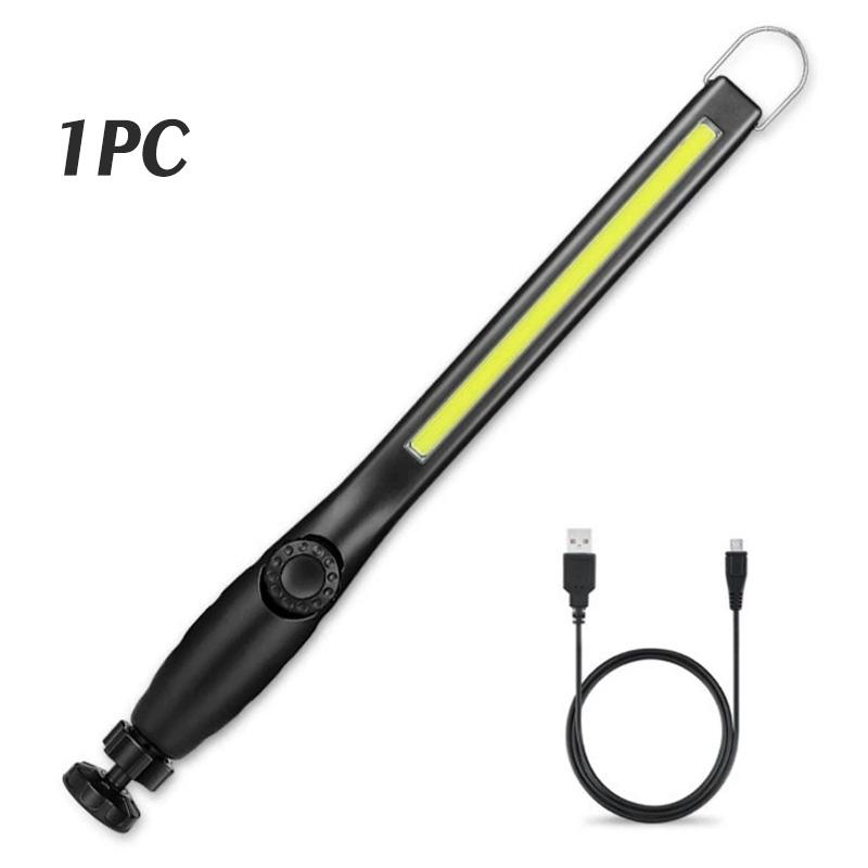 Rechargeable COB LED Work Light, Portable Flashlights w/ Magnetic Base &Hook, Inspection Light for Home Camping Emergency Repair