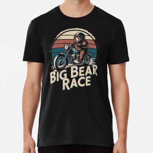 

Racing Bear on a Motorcycle - Big Bear AdvenT-Shirt S-5XL Best T-Shirt XL
