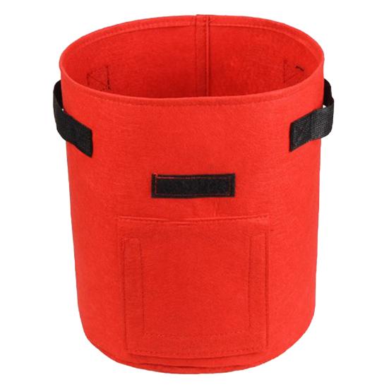 Potato Grow Bag Garden Planter Pot with Window Fastener Tape Flap Handle Design
