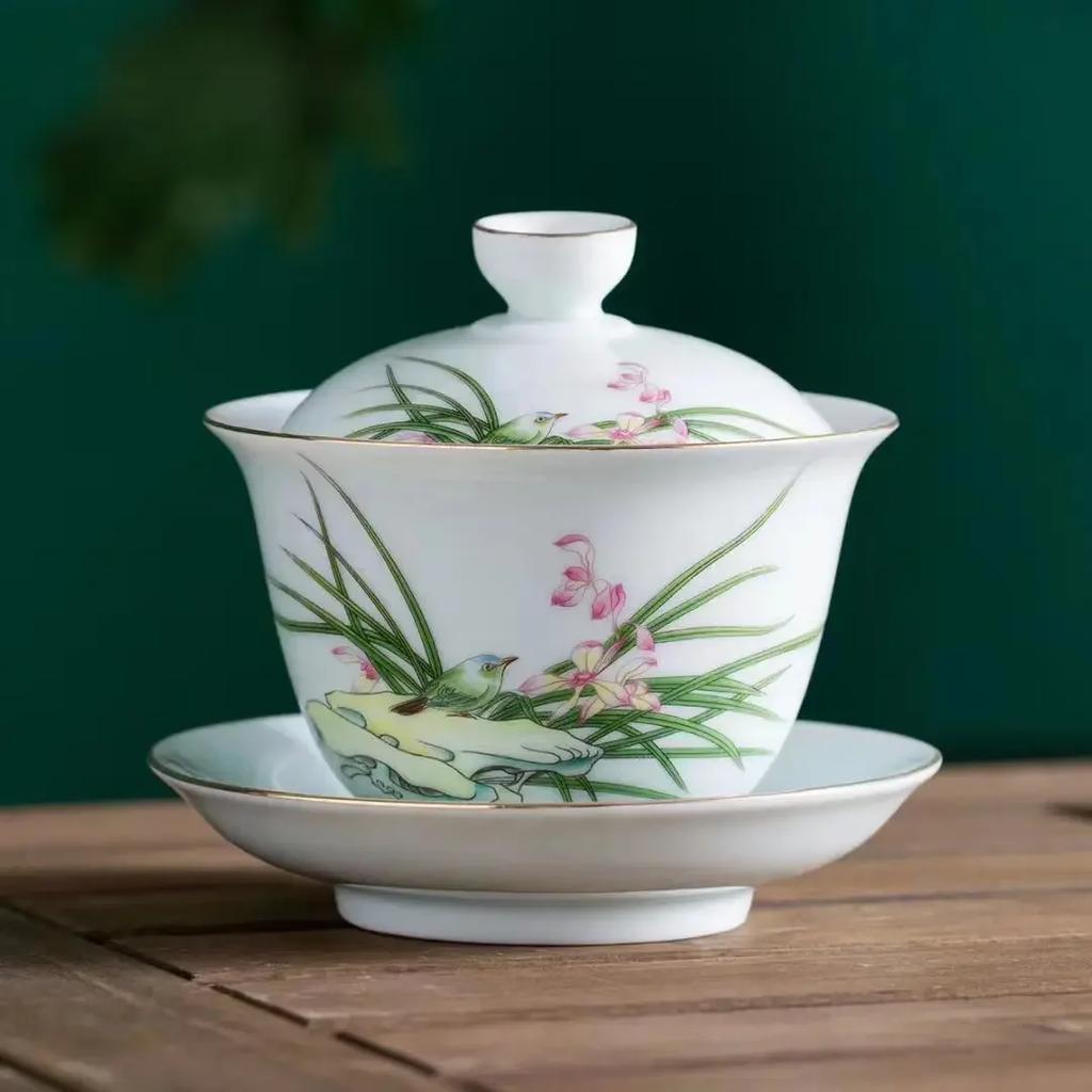 Service A Thé Gaiwan Porcelaine Chine Et Tasses - Service à Thé GaiWan : ThéCâlin Service A The
