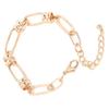 Chain Bracelet Alloy Gold Bracelet Simple Oval Hollow Bracelet Jewelry for Women
