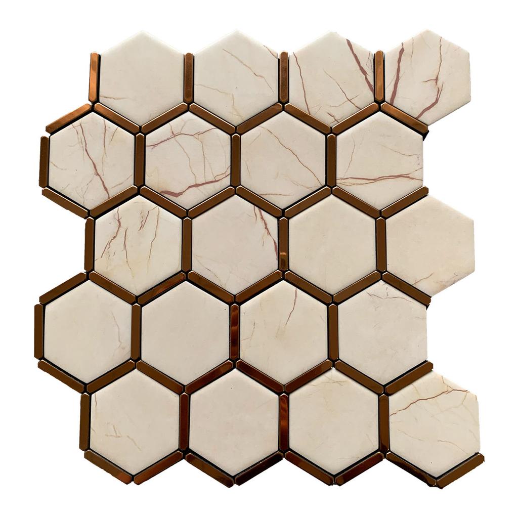 Aluminum-plastic Composite Mosaic Accent Wall Brushed Metal Glass Mosaic Accent Wall Decoration