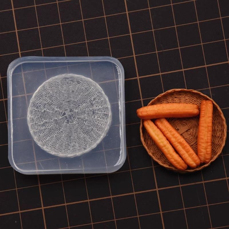 Kleine Lebensmittelspiel Silikonformen Bastelformen Schmuckherstellungswerkzeug Leicht lösende Formen Silikontextur zum Basteln