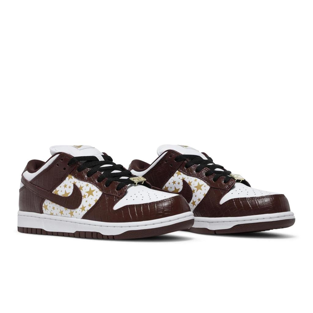 Nike Dunk Low OG SB QS 'Barkroot Brown' (Unisex) White / Metallic Gold / Barkroot Brown Skate Shoes DH3228 103