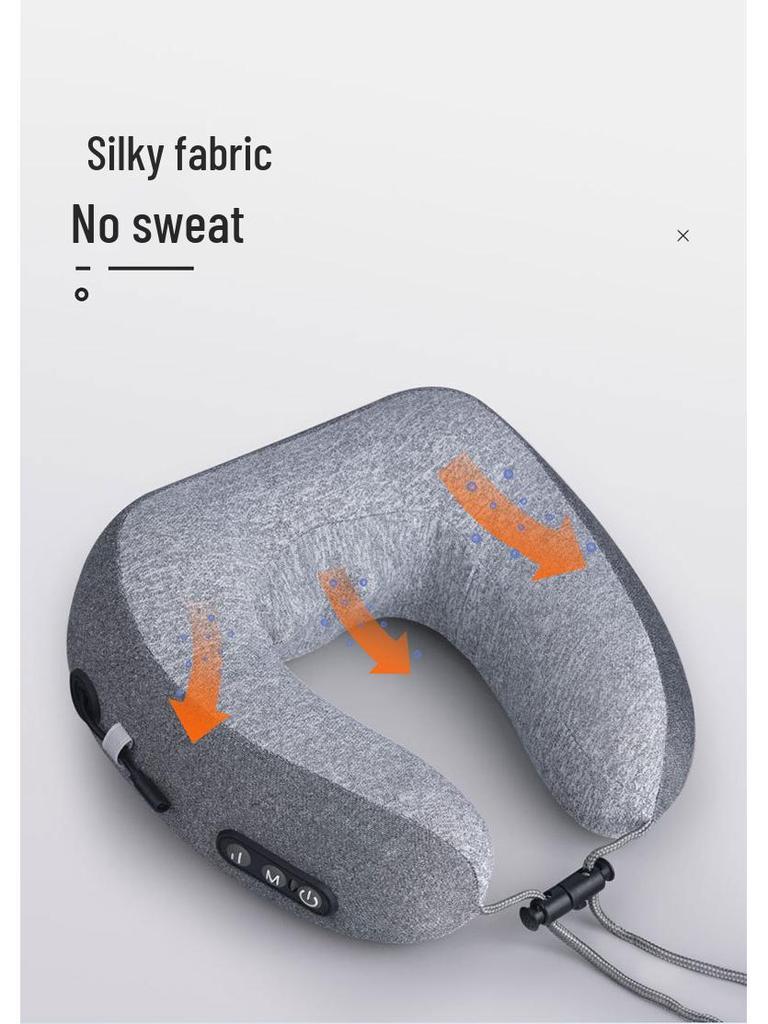 U-shaped Electric Neck Massager Pillow: Multifunctional Portable Kneading Cushion for Cervical Spine & Car Comfort