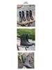 Black Long Tube Waterproof Rubber Rain Boots - Wear-Resistant Outdoor Summer Shoes