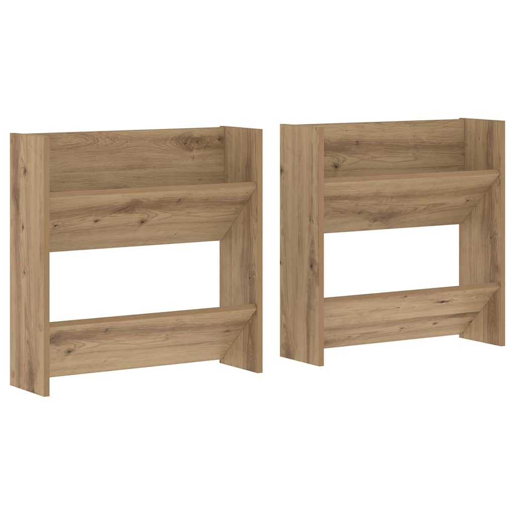 Shoe Cabinet 2 pcs Artisan Oak 60 x 18 x 60 cm Particleboard