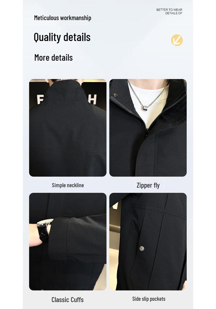 2026 Spring Men's Stand-up Collar Casual Jacket